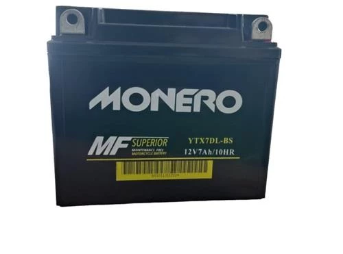 7Ah 12V 7YTX7DL , 7-KT125 MONERO MOTOSİKLET AKÜSÜ