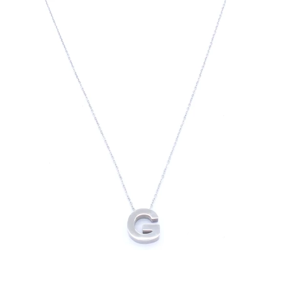 316L Çelik  G Harf Kolye 55 cm KLY-547 ürün görseli