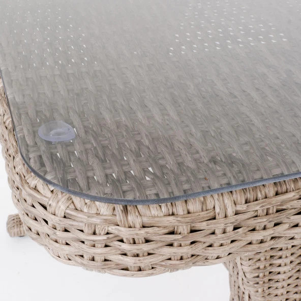 Peter 70x120 Rattan Bahçe Masa Takımı | Rehome - 5
