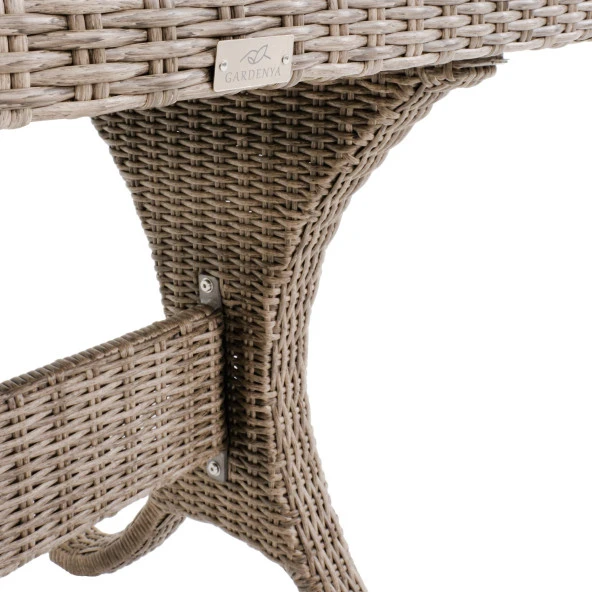 Peter 70x120 Rattan Bahçe Masa Takımı | Rehome - 6