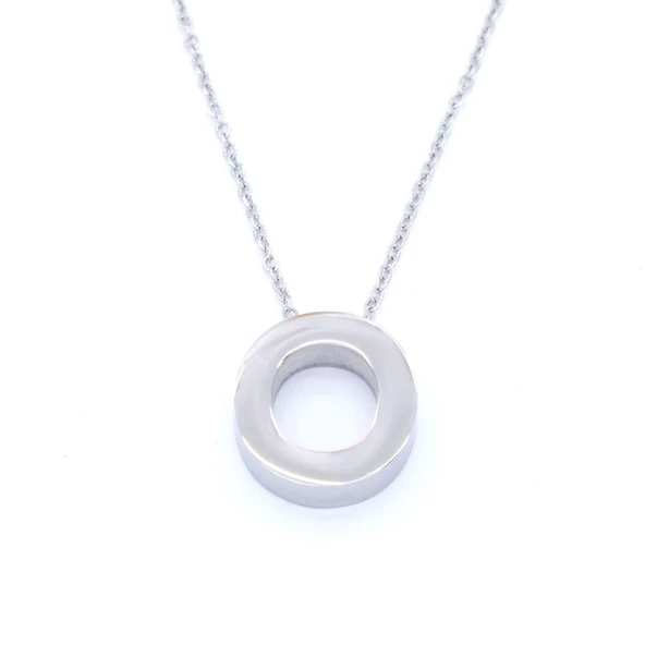 316L Çelik O Harf Kolye 55 cm KLY-546 ürün görseli