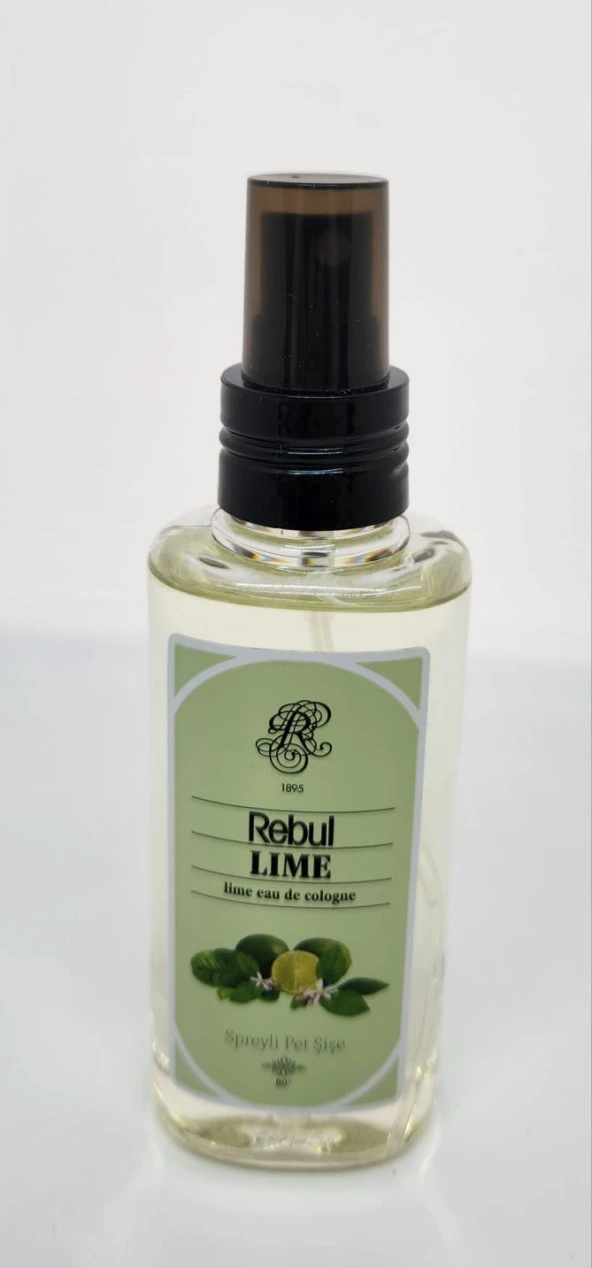 Rebul Lime 125ML Sprey Başlık Kutulu PVC Şişe Kolonya