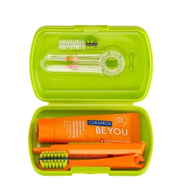 Curaprox Travel Set Ortho Yeşil | Diş Fırçaları