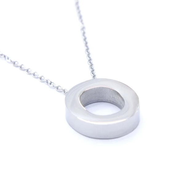 316L Çelik O Harf Kolye 55 cm KLY-546 - Resim 4