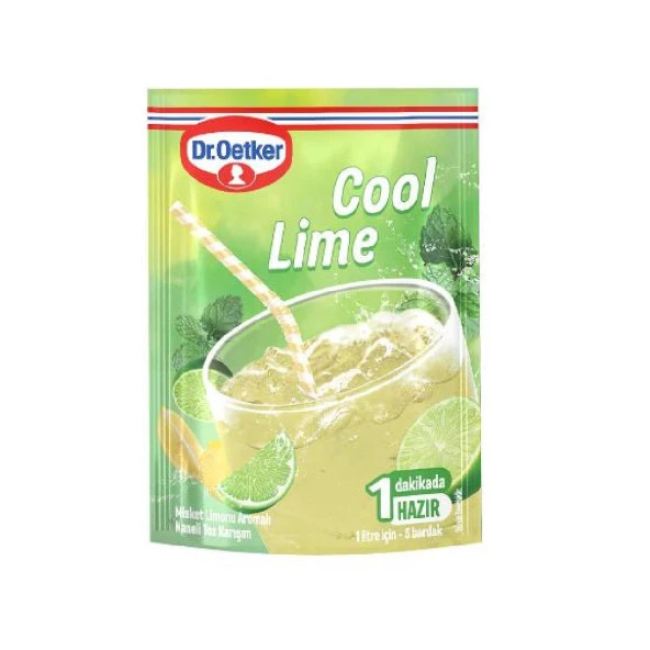 Dr. Oetker Cool Lime Toz İçecek 90 Gr 6 adet