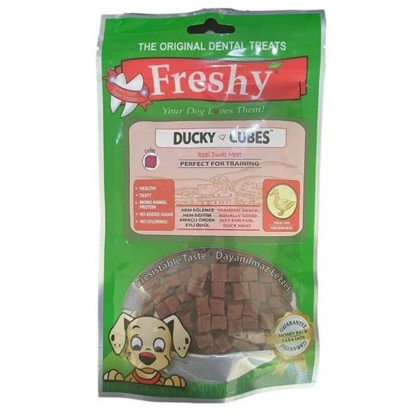 Freshy Ducky Cubes Ördekli Küp Köpek Ödülü 80 Gr