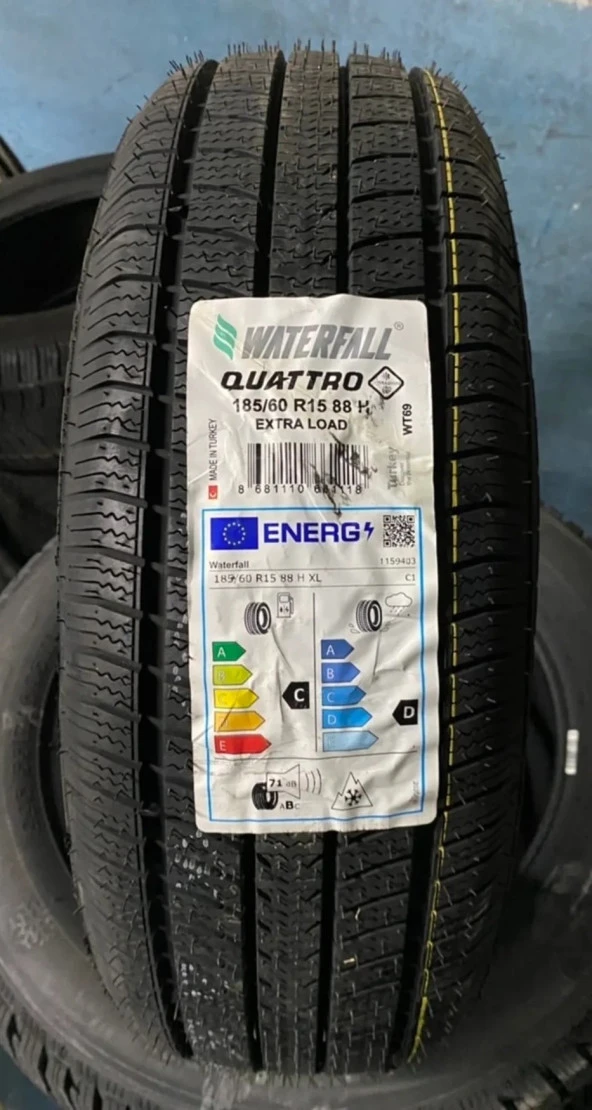 Waterfall 185/60 R15 88H XL Quattro 4S Dört Mevsim (Yaz ve Kış) Lastiği 2024 Üretim