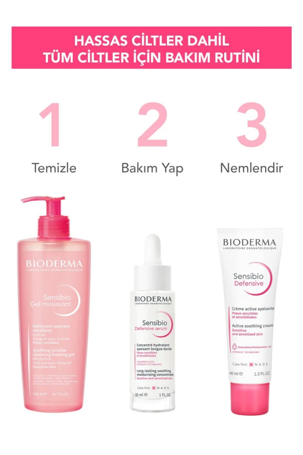 Bioderma Sensibio Foaming Gel Hassas Ve Normal Ciltler Durulanan Micellar Yüz Temizleme Jeli 500 ml