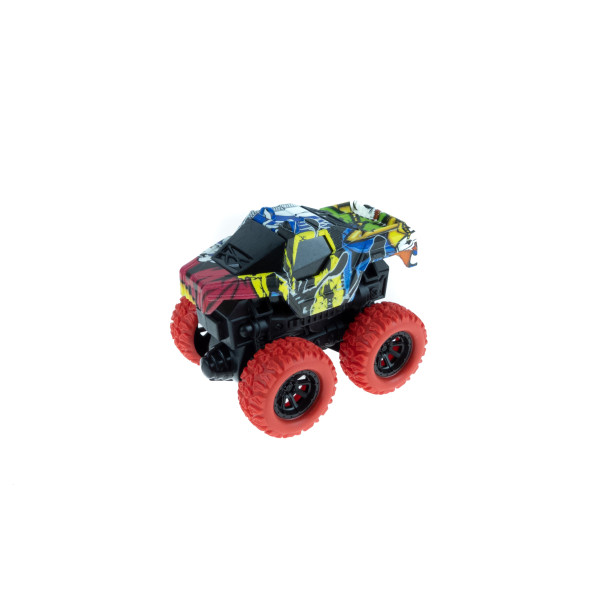 Oyuncak Mini Ofroad Araba Sürtmeli Kamuflaj Kaplama Araba 10 Cm - 3