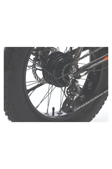 Corelli Voniq E Fat Bike Katlanır Elektirikli Bisiklet GRİ - 2