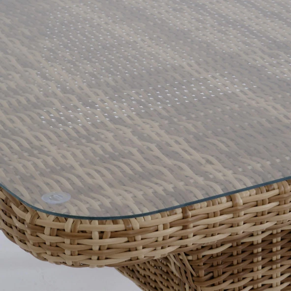 Peter 90x160 Rattan Bahçe Masa Takımı | Rehome - 4