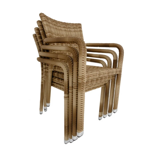 Peter 90x160 Rattan Bahçe Masa Takımı | Rehome - 6