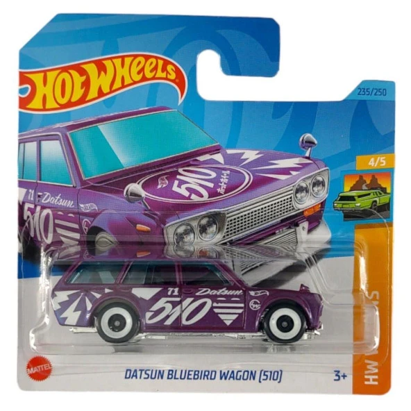 Hot Wheels Tekli Arabalar Datsun Bluebird Wagon (S10) HKH72 - 6
