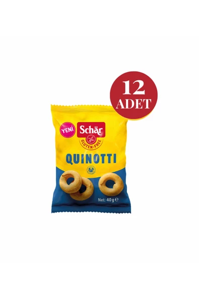 Schar Quinotti Glutensiz Kinoalı Halka Kraker (12 Adet)