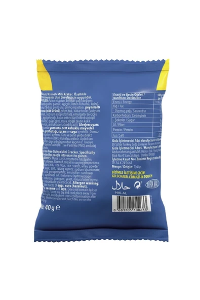 Schar Quinotti Glutensiz Kinoalı Halka Kraker (6 Adet) - 4