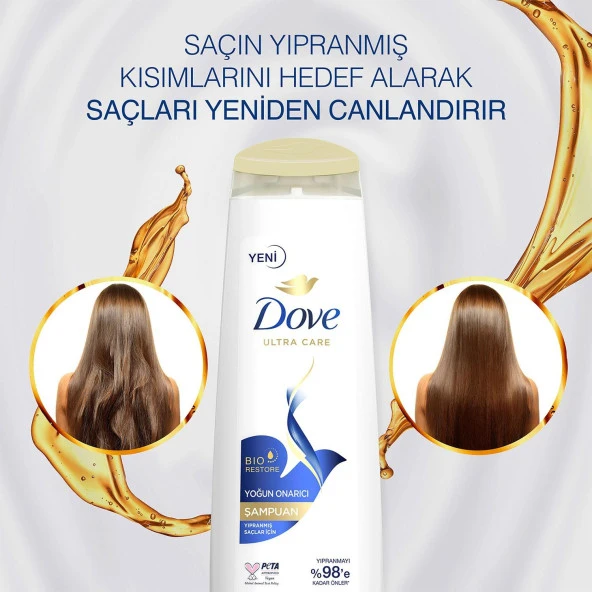 Dove Yoğun Onarıcı Şampuan 600 Ml - Resim 3
