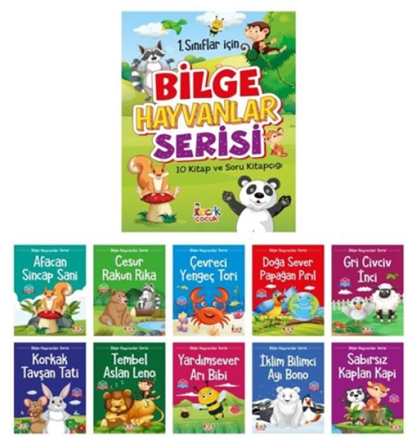 Locrk Çocuk - Bilge Hayvanlar Serisi 1.Sınıf 10Lu
