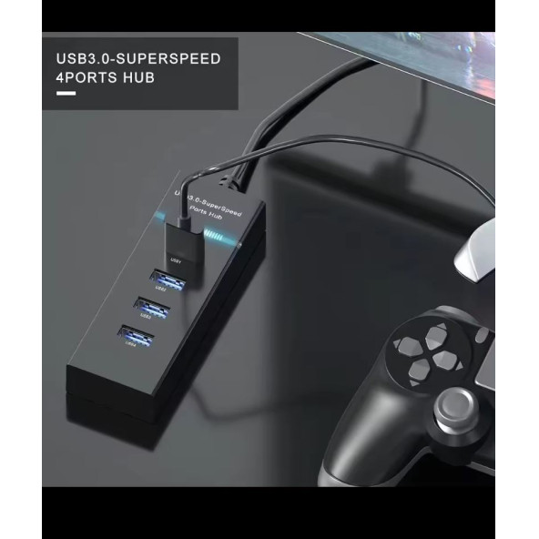 Usb Hub 3.0  4 In 1 çoklu yüksek hızlı 4 Port Usb Hub adaptörü - 5