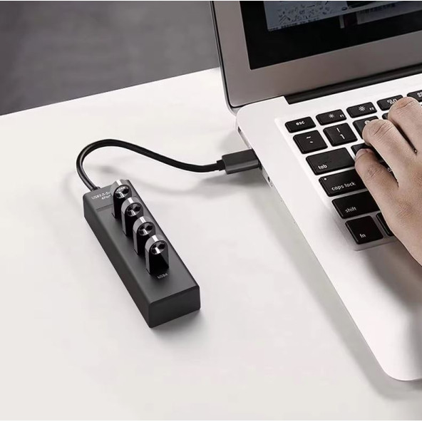Usb Hub 3.0  4 In 1 çoklu yüksek hızlı 4 Port Usb Hub adaptörü - 6