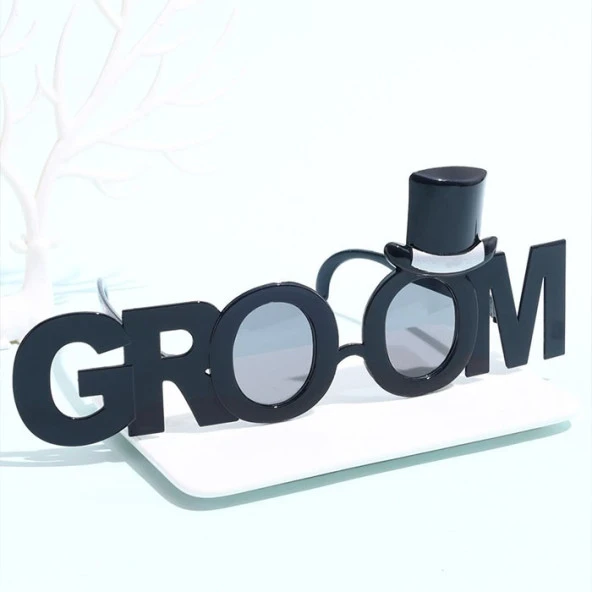 Parti Gözlük Groom Şapkalı