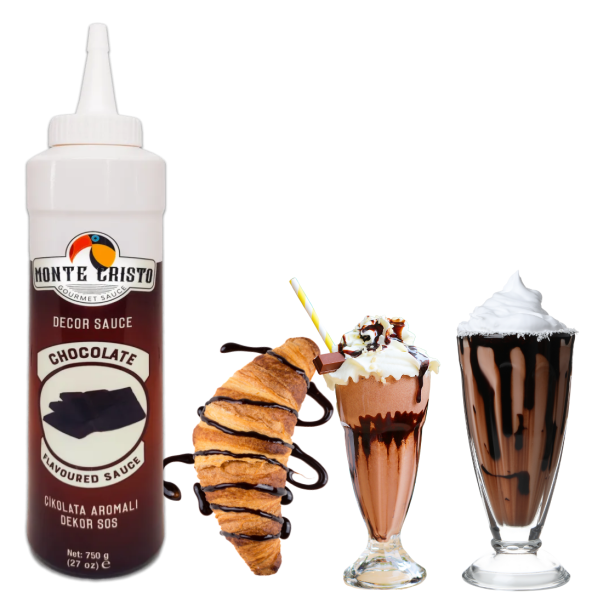 Monte Cristo Çikolatalı Dekor Sos Tatlı İçecek Süsleme - 2