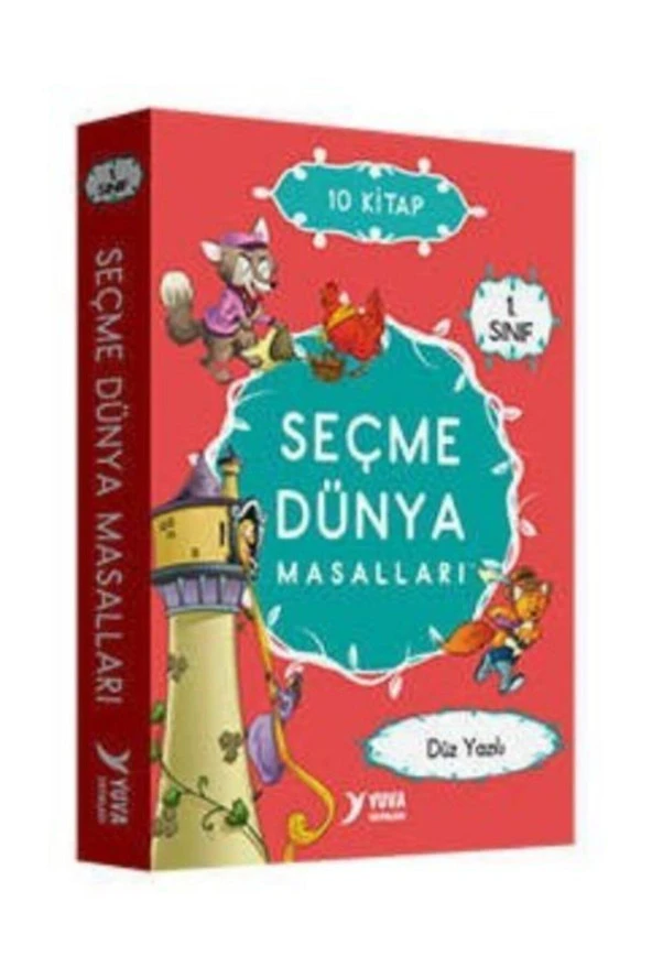 1 Sınıf Seçme Dünya Masalları Düz Yazılı 10 Kitap Yuva Yay /