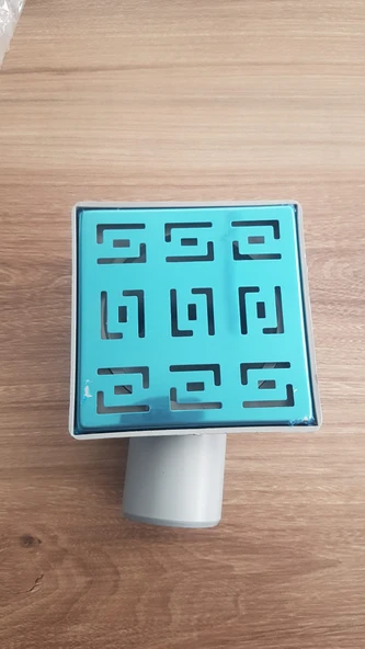 DUŞ YER SÜZGECİ METAL KAPAKLI KOKU ÖNLEYİCİLİ YANDAN ÇIKIŞLI 10X10CM - Resim 3