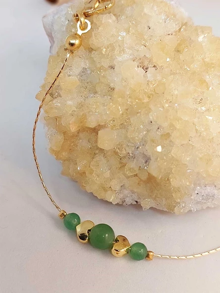 Aventurin Taşı Tasarım Bileklik (49842) - Resim 3