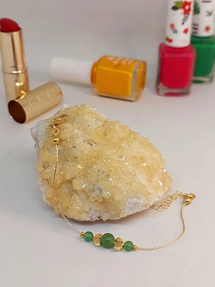 Aventurin Taşı Tasarım Bileklik (49842) - Resim 2