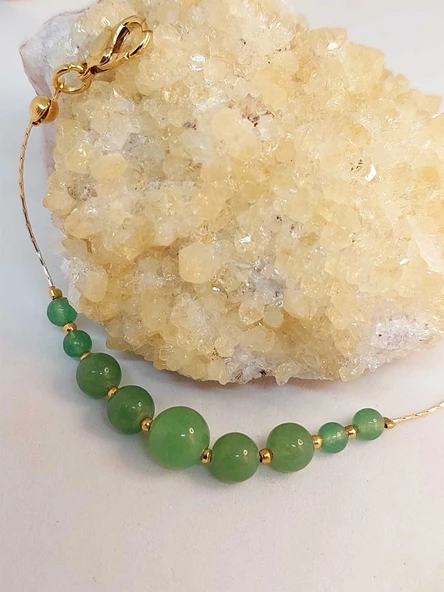 Aventurin Taşı Tasarım Bileklik (49844) - Resim 4