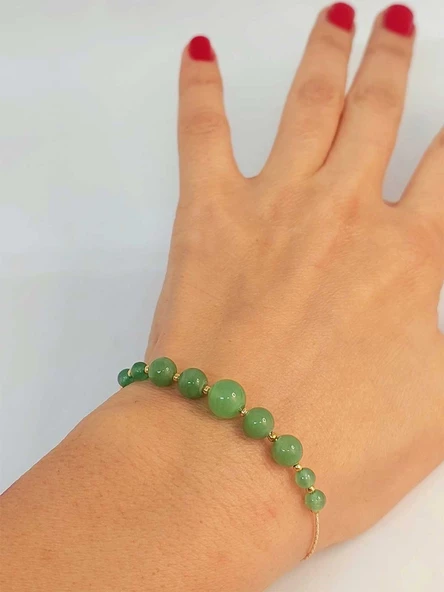 Aventurin Taşı Tasarım Bileklik (49844) - Resim 3