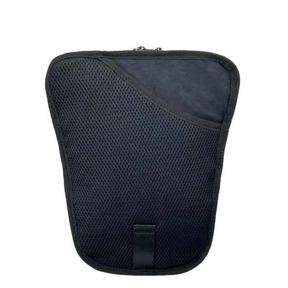 Reflektörlü Ca155 Motosiklet Kurye Pos Bel Bacak Çanta Siyah - Resim 9