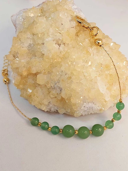 Aventurin Taşı Tasarım Bileklik (49850) - Resim 4