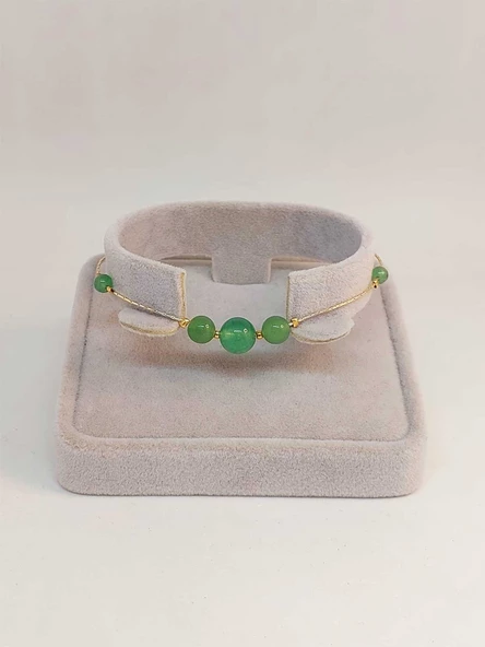 Aventurin Taşı Tasarım Bileklik (49854) - 4