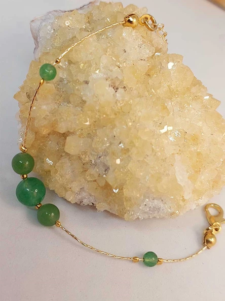 Aventurin Taşı Tasarım Bileklik (49854)