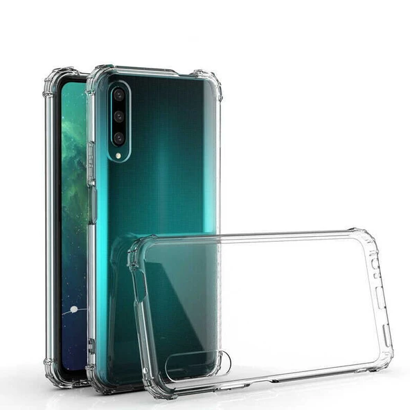 Huawei P Smart Pro 2019 Kılıf Şeffaf Nitro Anti Shock Kapak