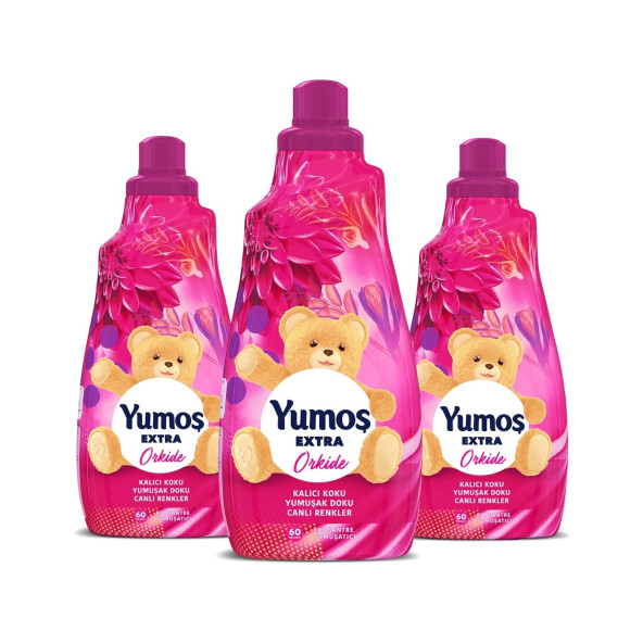 Yumoş Extra Konsantre Çamaşır Yumuşatıcısı Orkide 1440 ml 60 Yıkama X3 Adet - 2