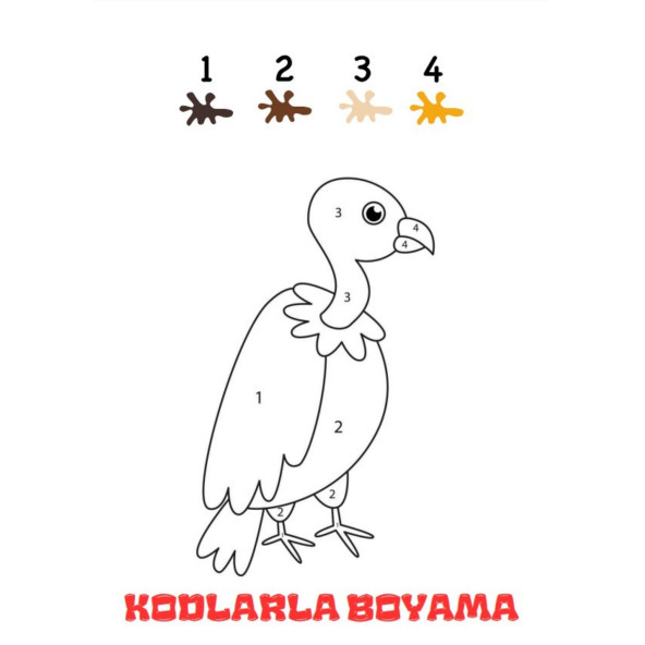 Kodlarla Boyama Kitabı (Sayılarla Boyama Kitabı) - 2