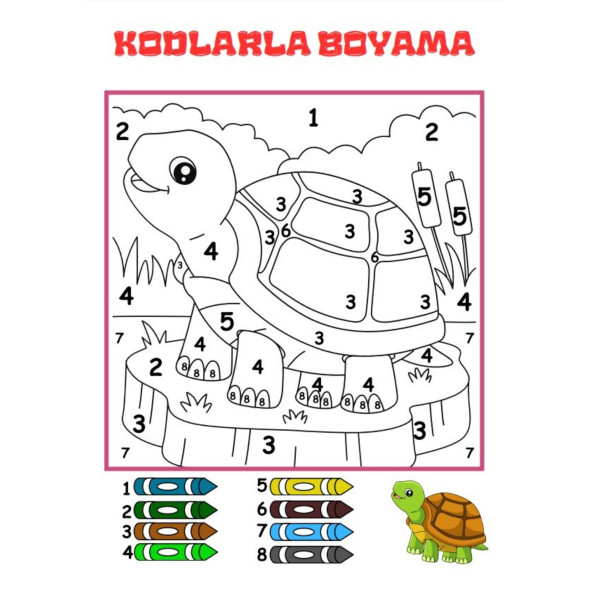 Kodlarla Boyama Kitabı (Sayılarla Boyama Kitabı) - 3