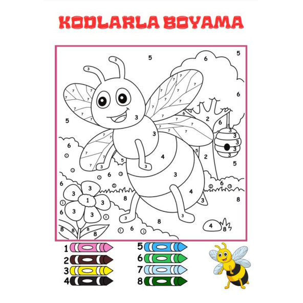 Kodlarla Boyama Kitabı (Sayılarla Boyama Kitabı) - 4