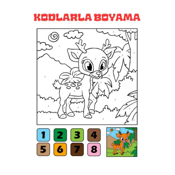 Kodlarla Boyama Kitabı (Sayılarla Boyama Kitabı) - 5