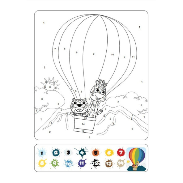 Kodlarla Boyama Kitabı (Sayılarla Boyama Kitabı) - 6