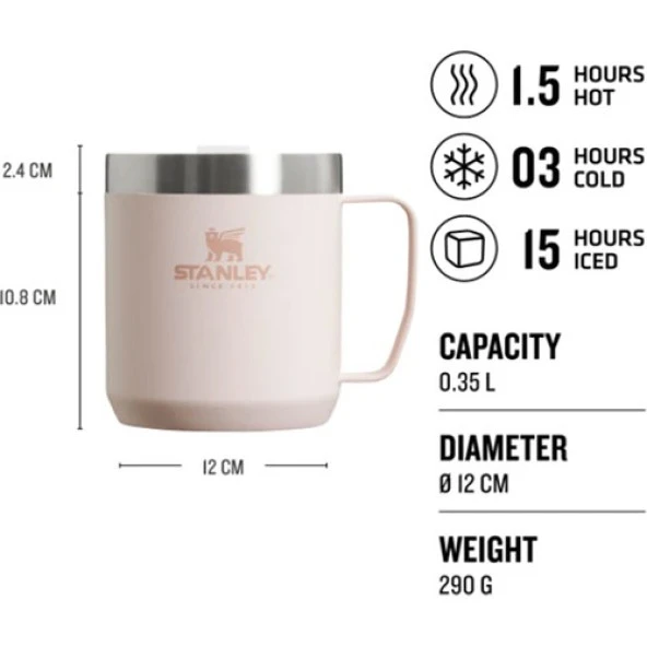 Stanley Klasik Paslanmaz Çelik Termos Kamp Bardak 0.35 LT - Resim 2