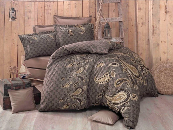 Çeyiz Diyarı Arizola Pamuk Saten Çift Kişilik Nevresim Takımı ürün görseli