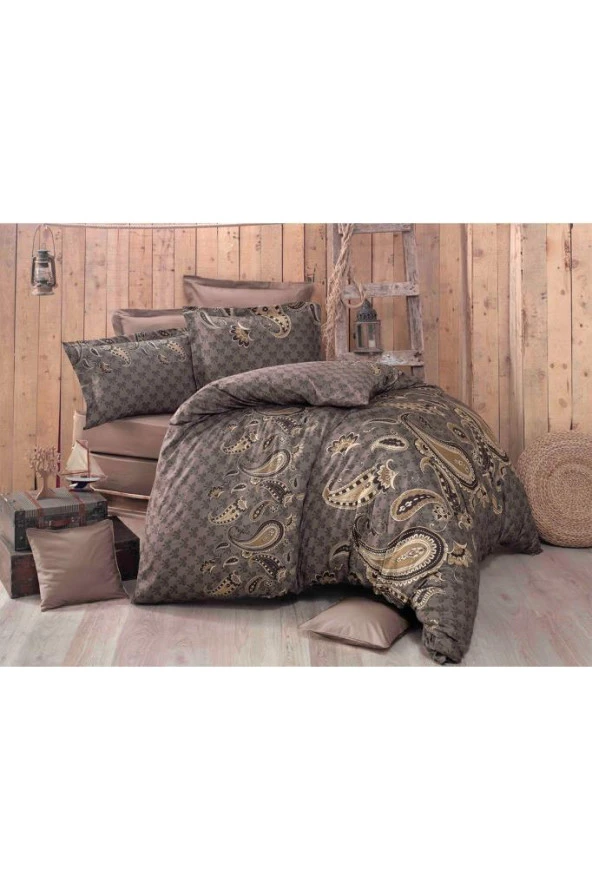 Çeyiz Diyarı Arizola Pamuk Saten Çift Kişilik Nevresim Takımı - Resim 3