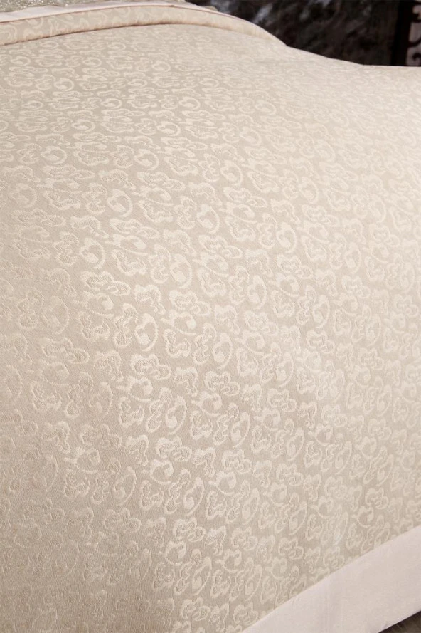 Çeyizdiyarı Fransız Güpürlü Diana Pike Seti 3 Parça Bej - Resim 8