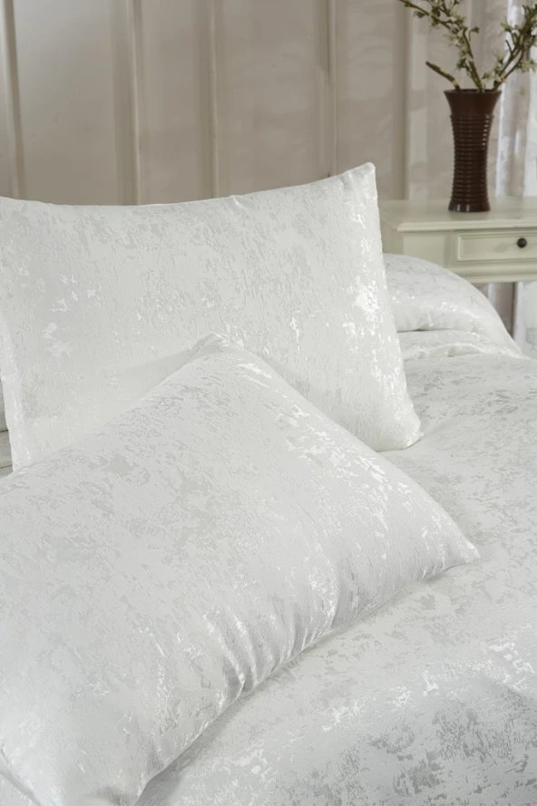 Çeyiz Diyarı Slayka Yatak Örtüsü Krem - Resim 6