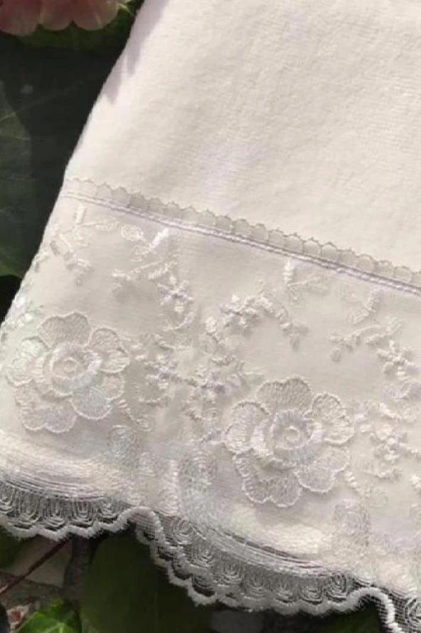 Çeyiz Diyarı Kure Çeyizlik Havlu Krem - 2