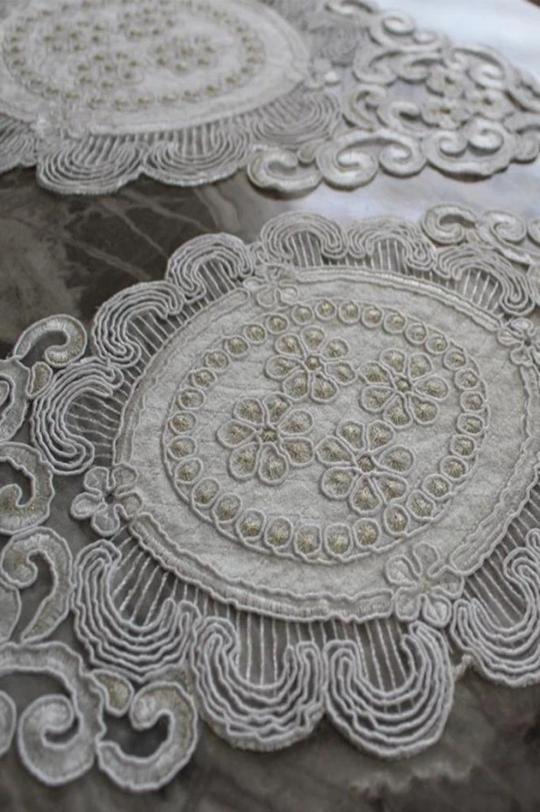 Candy Kadife Yatak Odası Takımı Gold - Resim 11