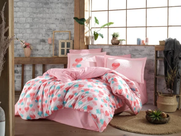 Felicita Tek Kişilik Nevresim Takımı Kırmızı ürün görseli